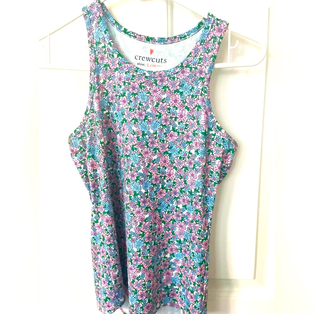 J. CREW Crewcuts Pink and violet Sleeveless athletic Tank Top. Like new